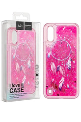 A01 Flower Design Glitter Case