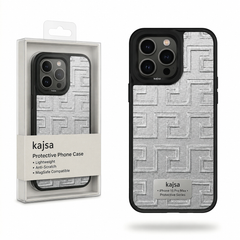 Silver Stylish Design iPhone 15 pro max Covers