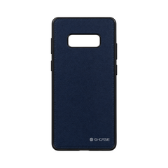 OBtech G-CASE navy blue PU leather protective back cover for Samsung Galaxy S10 Lite with precise camera cutout
