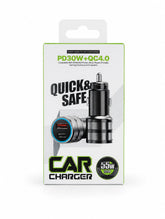 DY-C08 is a Dual-Port Fast-Charging Car Adapter PD 30w