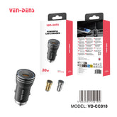 Ven-Dens 30W Power Delivery Car Charger (Model VD-CC018)