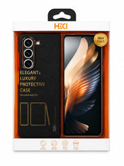 HDD Samsung Galaxy Z Fold 5 Plain Leather Cover