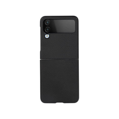 OBtech piblue black textured protective case for Samsung Galaxy Z Flip 4 with slim shock-absorbing design