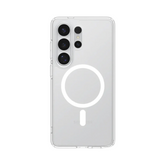 OBtech transparent magnetic clear case for Samsung Galaxy S26 Ultra with integrated wireless charging ring
