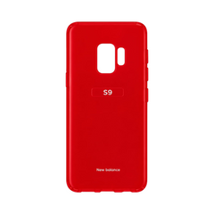 OBtech red silicone protective case for Samsung Galaxy S9 with smooth matte finish and precise camera cutouts