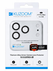 KUZOOM Titanium Alloy Armor for iPhone 17, 18 Pro Max Camera Lens Protector