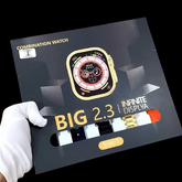 Big 2.3 Infinite Display" and multiple interchangeable straps.