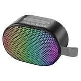 OBtech Anker Soundcore Pyro Mini portable Bluetooth speaker with vibrant RGB light show and compact black design