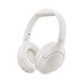 OBtech Deli LT700 wireless over-ear headphones in matte white with soft ear cushions and an adjustable headband.