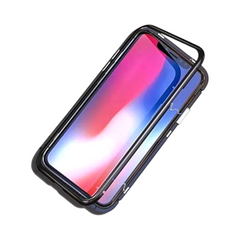 OBtech FASHION magnetic 360 full body phone case for Samsung Galaxy S9 with a black metal frame and shockproof design