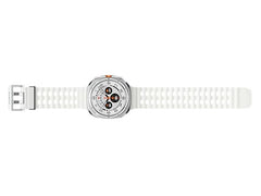 OBtech Galaxy Watch Ultra with a white perforated silicone band and a durable titanium cushion-style case.