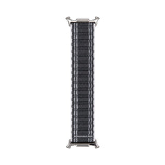 OBtech soft grey cotton watch strap with white pinstripes for Apple and Galaxy smartwatches