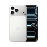 OBtech iPhone 17 Pro Max in silver titanium with a triple-lens rear camera system and large immersive display