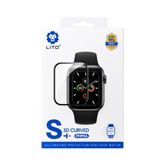 OBtech Lito 3D curved tempered glass screen protector for Apple Watch 38mm in retail packaging