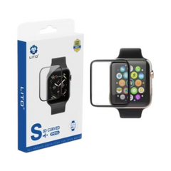 OBtech Lito 3D curved tempered glass screen protector for Apple Watch 38mm with edge-to-edge coverage and 9H hardness