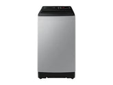 OBtech Samsung 10kg top-load washing machine with Eco bubble technology and a sleek silver finish.