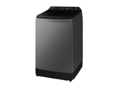 OBtech Samsung 17kg top load washing machine in dark gray with Ecobubble technology and digital LED control panel