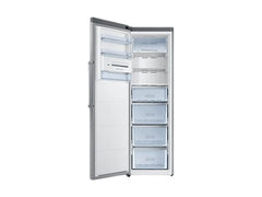OBtech Samsung 315L 1-door freezer with SpaceMax technology, featuring a spacious interior and modern silver finish.