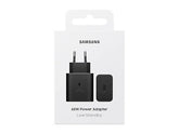 OBtech Samsung 60W USB-C power adapter in black, featuring Super Fast Charging 3.0 technology in retail packaging.