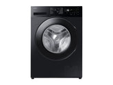 OBtech Samsung 8kg front-load washing machine in black with AI Eco bubble technology and digital LED display