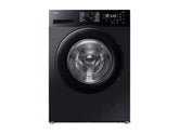 OBtech Samsung 9kg front-load washing machine in black with AI Eco bubble technology and digital LED display