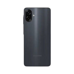 OBtech Samsung Galaxy A07 smartphone in dark grey with a dual rear camera setup and sleek back panel design
