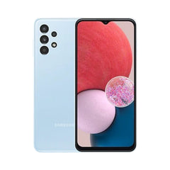 OBtech Samsung Galaxy A13 smartphone in light blue with a 6.6-inch display and quad camera system