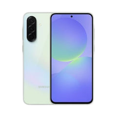 OBtech Samsung Galaxy A36 5G smartphone in light green with a 6.7-inch Super AMOLED display and triple rear camera.