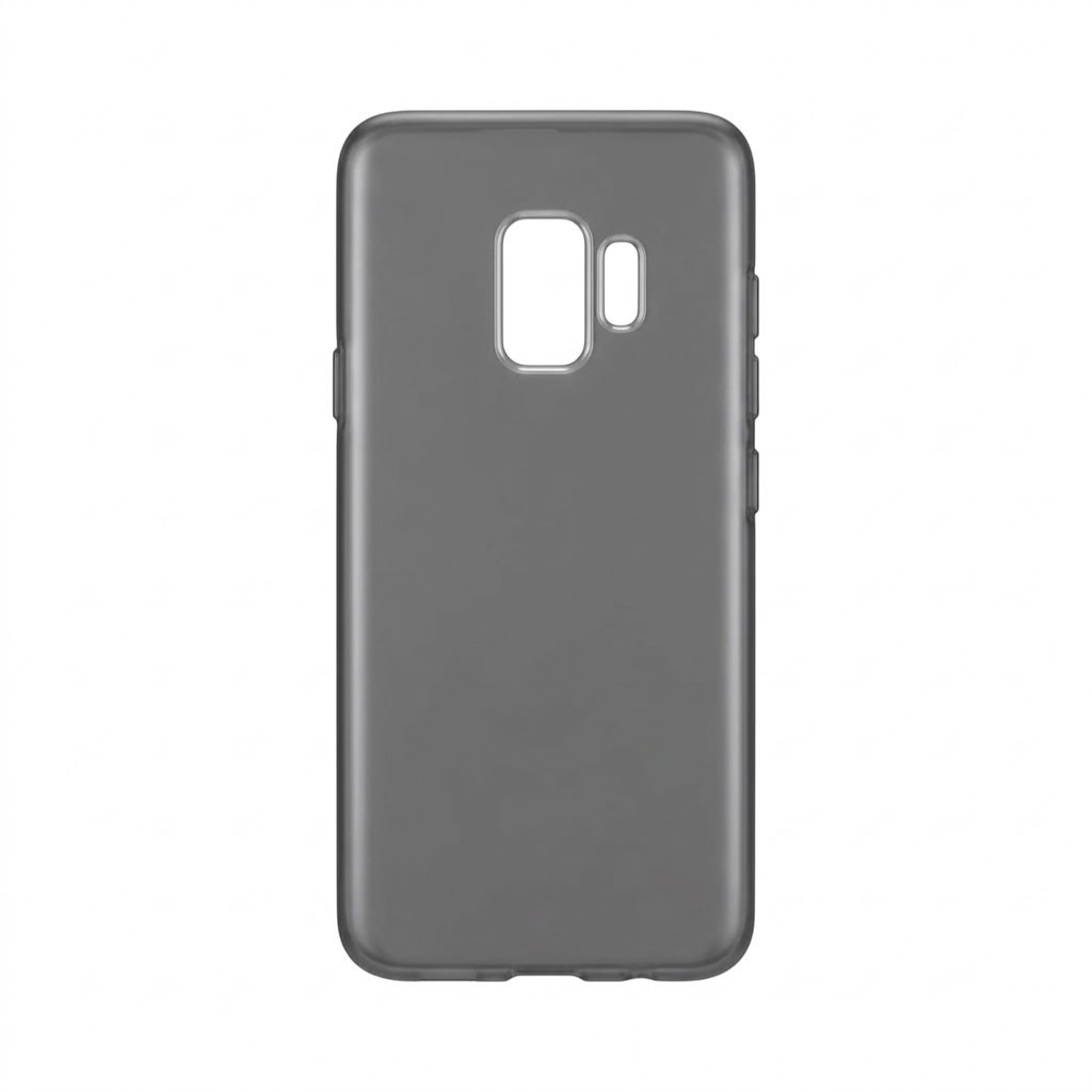 OBtech Samsung Galaxy S9 smooth matte grey TPU phone case with slim form-fitting design and precision cutouts