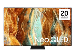 OBtech Samsung 65 inch Neo QLED 4K Smart TV with ultra-slim AirSlim design and vibrant abstract screen display.