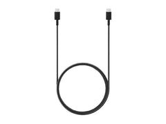 OBtech Samsung 1.8m black USB-C to USB-C charging cable for fast data transfer and power delivery
