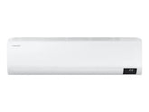 OBtech Samsung wall-mount air conditioner with digital inverter technology, sleek white finish, and temperature display.