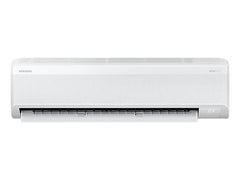 OBtech Samsung WindFree 18,000 BTU wall-mount air conditioner in white with a sleek, modern design.