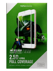 OBtech Totu HD clear tempered glass screen protector packaging for iPhone 6 with 2.5D full coverage design