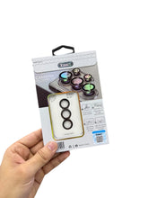 OBtech Xmart full coverage tempered glass camera lens film in retail packaging held in a hand