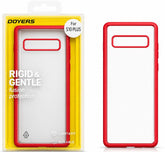 Samsung S10 Series Transparent Case with Multi Color Borders