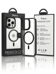 Shefange Transparent with Multi Color Borders iPhone Cover