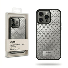 Silver Stylish Design iPhone 15 pro max Covers