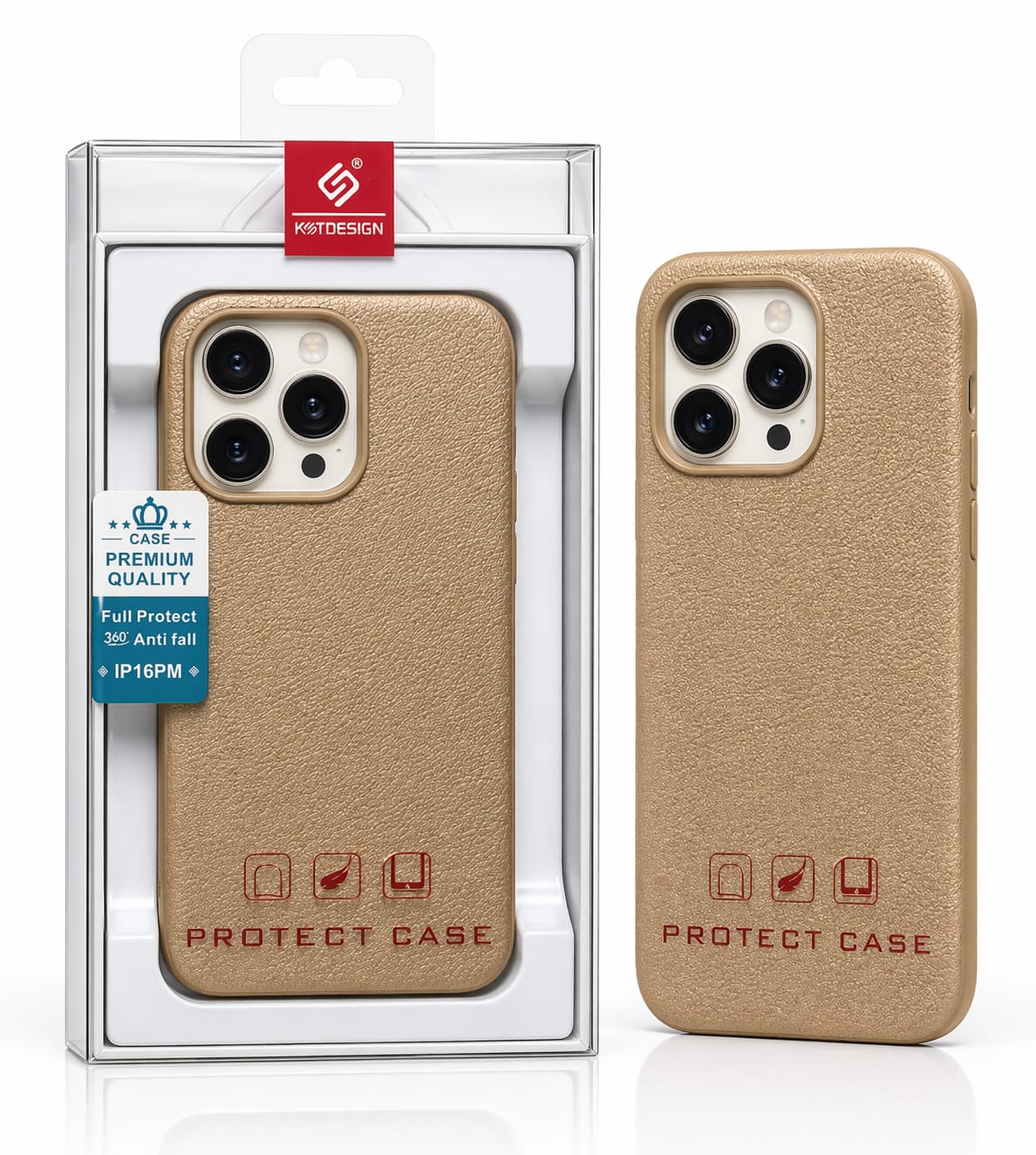 Kot Design Golden iPhone Cover