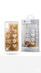 A01 Flower Design Glitter Case