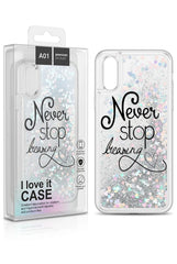 A01 Flower Design Glitter Case