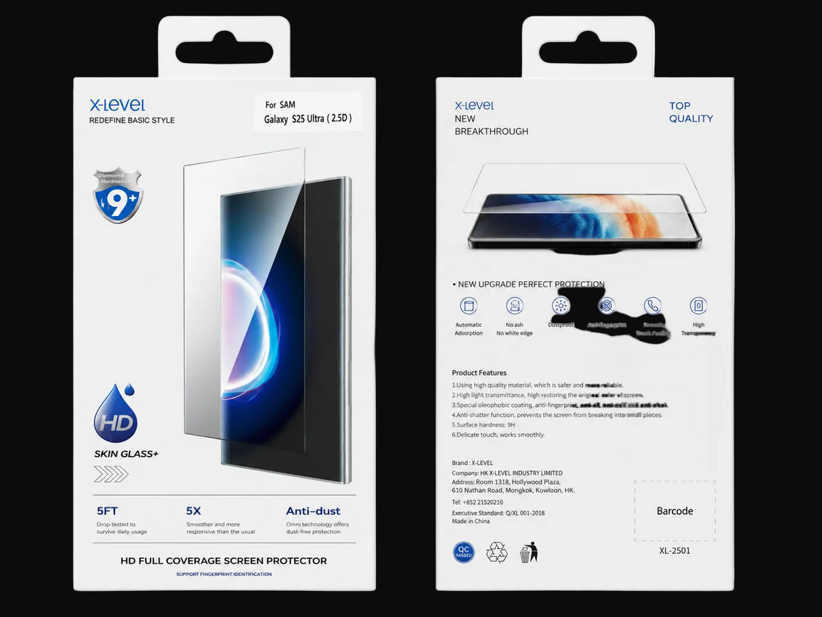 X level Tempered Glass