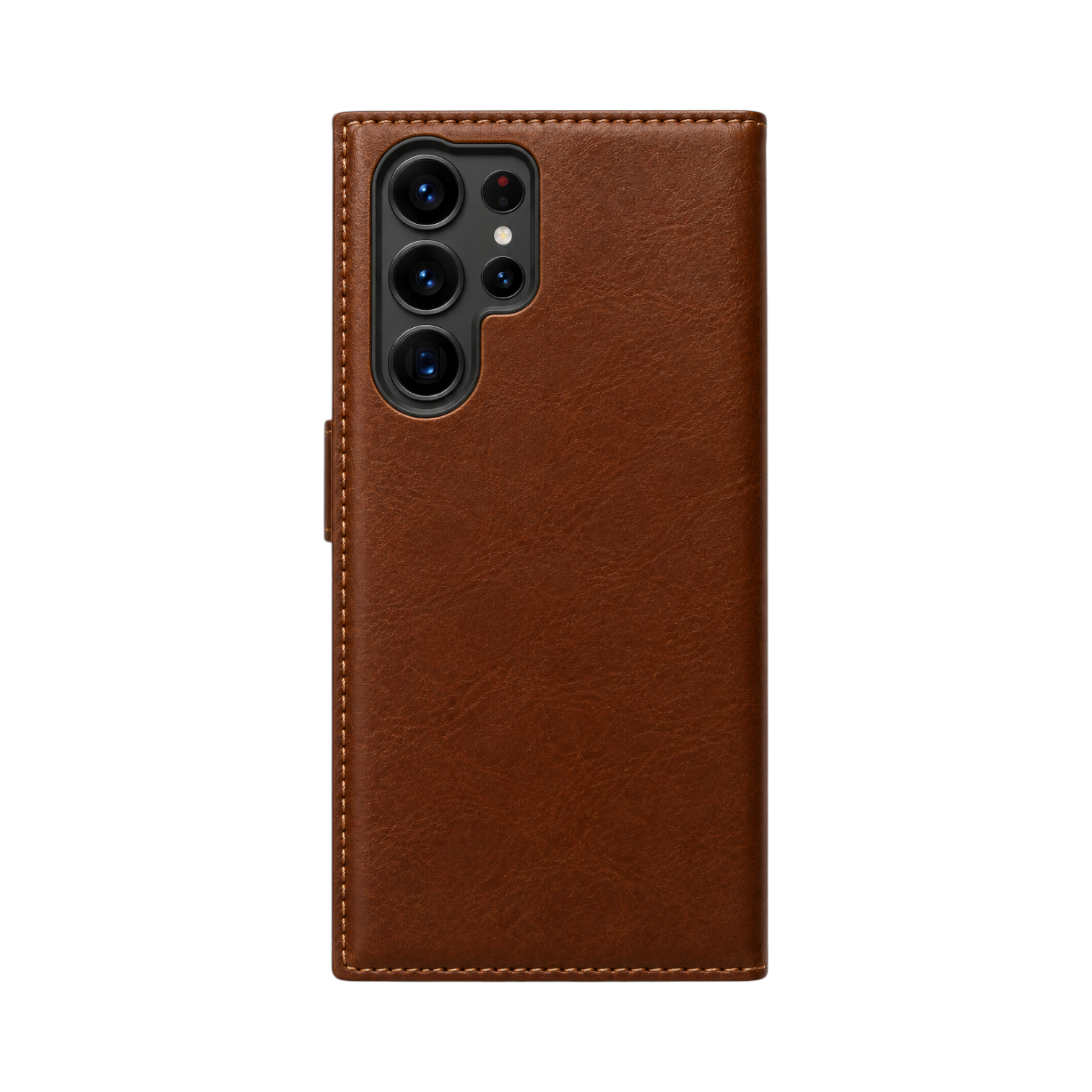 OBtech PITAKA brown leather protective case for Samsung Galaxy S23 Ultra with precise camera cutout