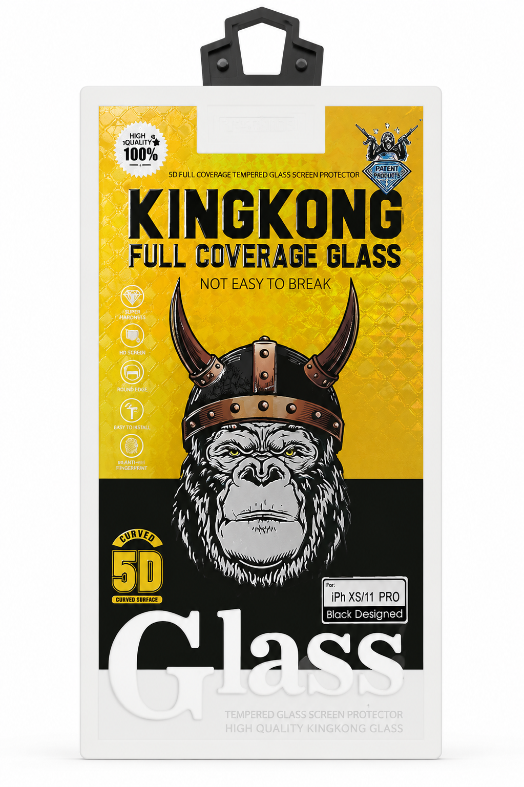 King Kong Full Coverage iPhone Tempered Glass
