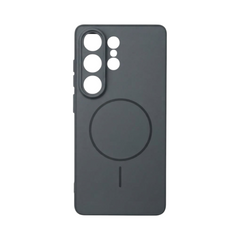 OBtech piblue MagSafe protective cover for Samsung Galaxy S25 FE in dark grey with raised camera bezels