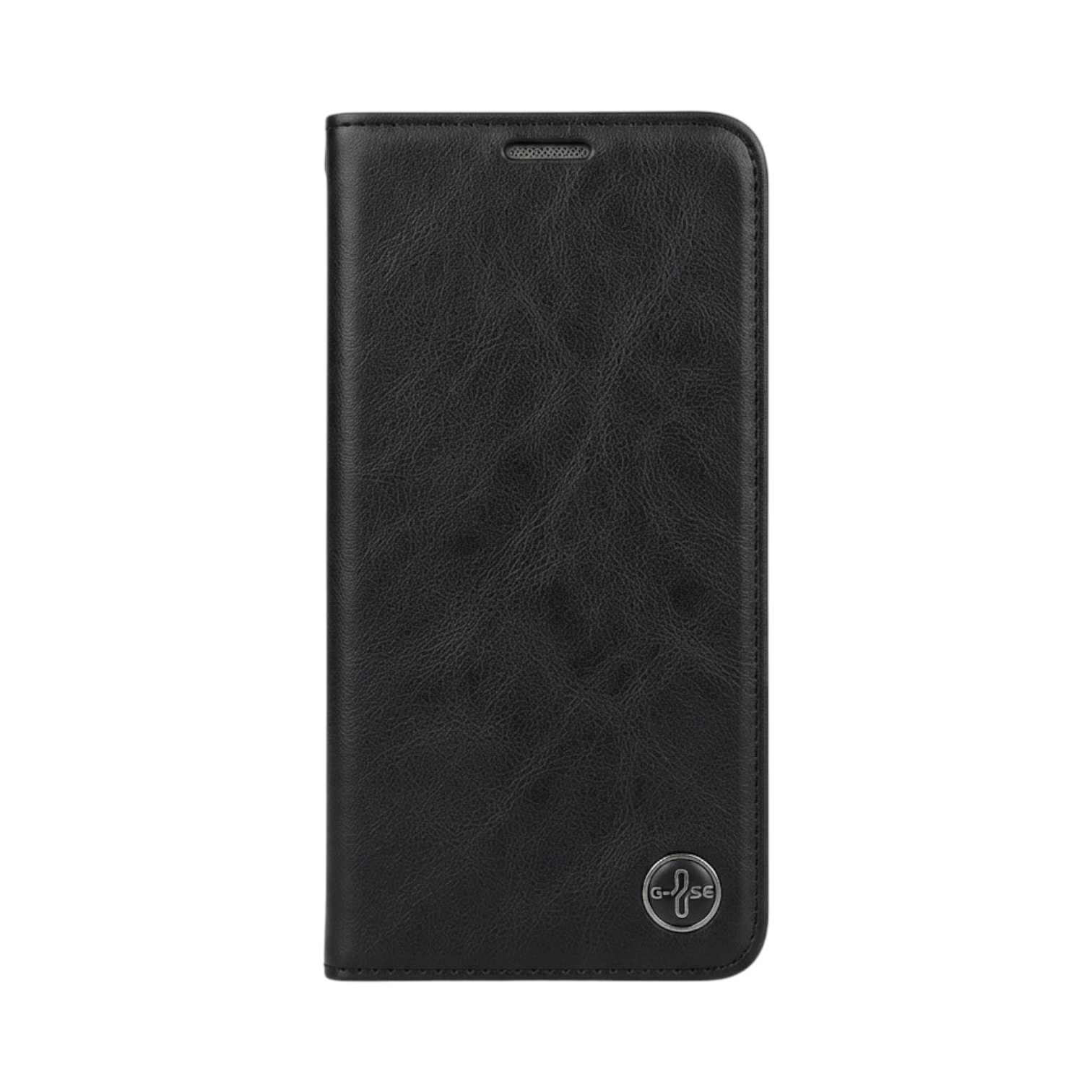 OBtech G-CASE Protection Series black leather folio cover for Samsung Galaxy S10 Lite with textured finish