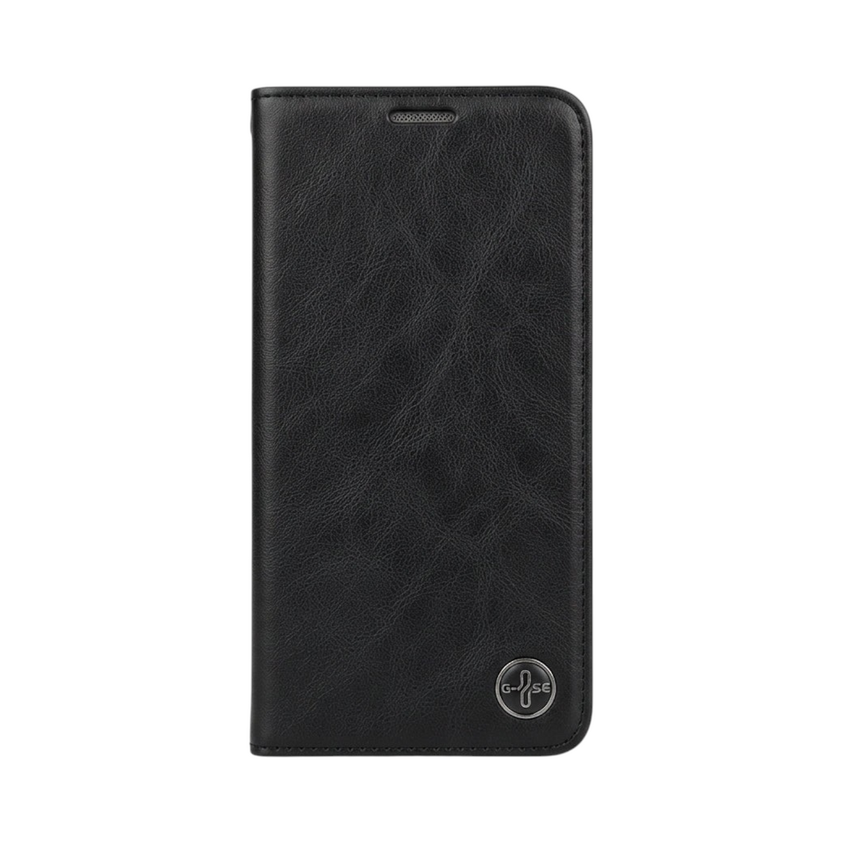 OBtech G-CASE Protection Series black leather folio cover for Samsung Galaxy S10 Lite with textured finish
