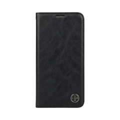 OBtech G-CASE Protection Series black leather folio cover for Samsung Galaxy S10 Lite with textured finish