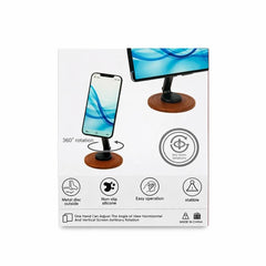360-Dgree Rotating, Foldable Metal Desktop Phone & Tablet Stand