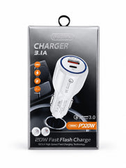 Original 20W PD/QC 3.0 Fast Flash 3.IA Car Charger